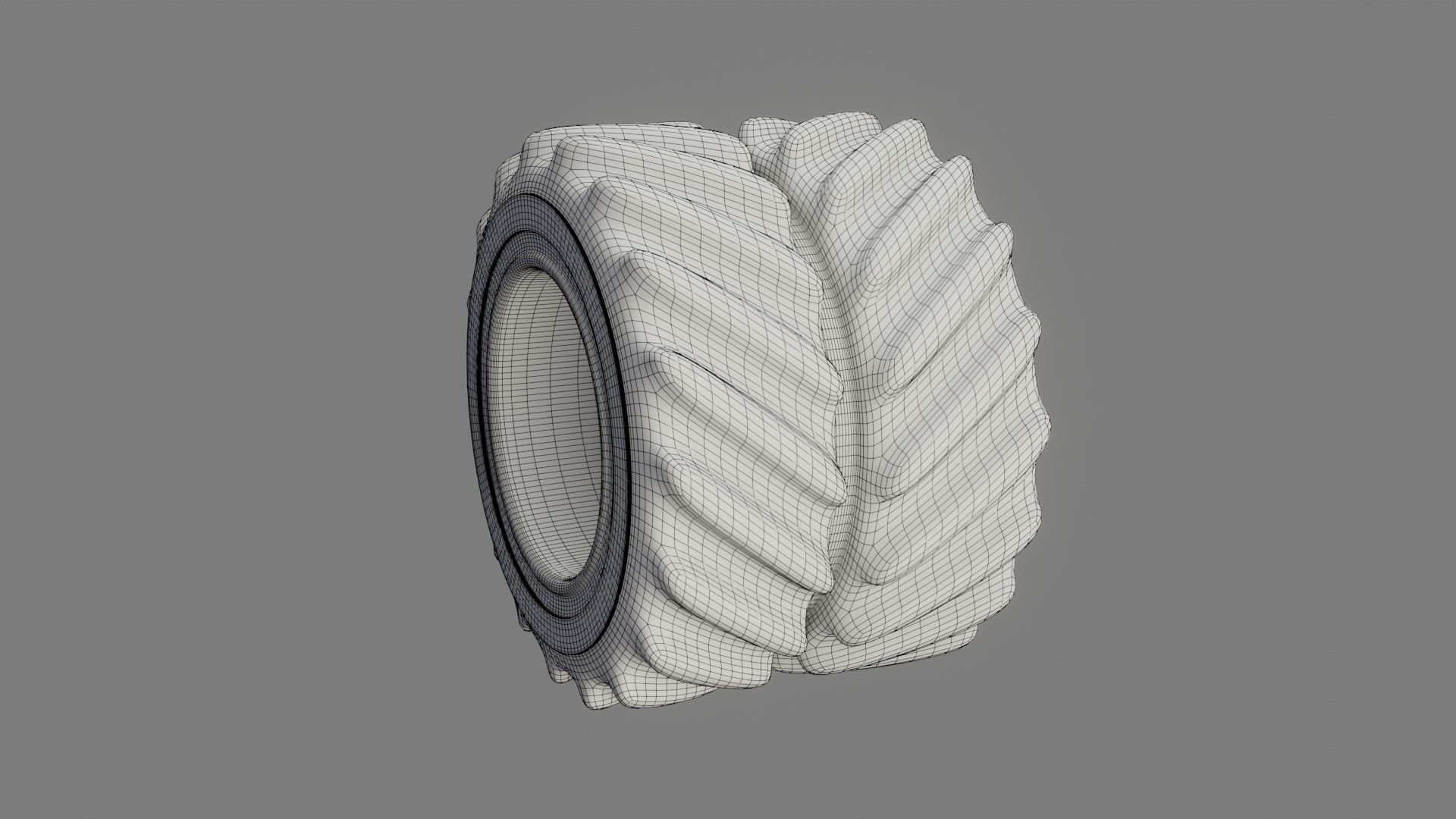 Tractor Tire - Low Poly - Game Ready - PBR Low-poly 3D model_11