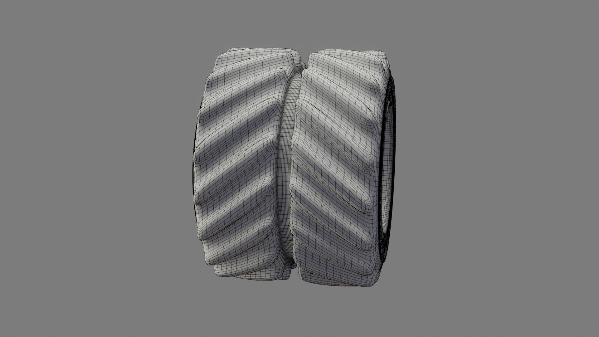 Tractor Tire - Low Poly - Game Ready - PBR Low-poly 3D model_15