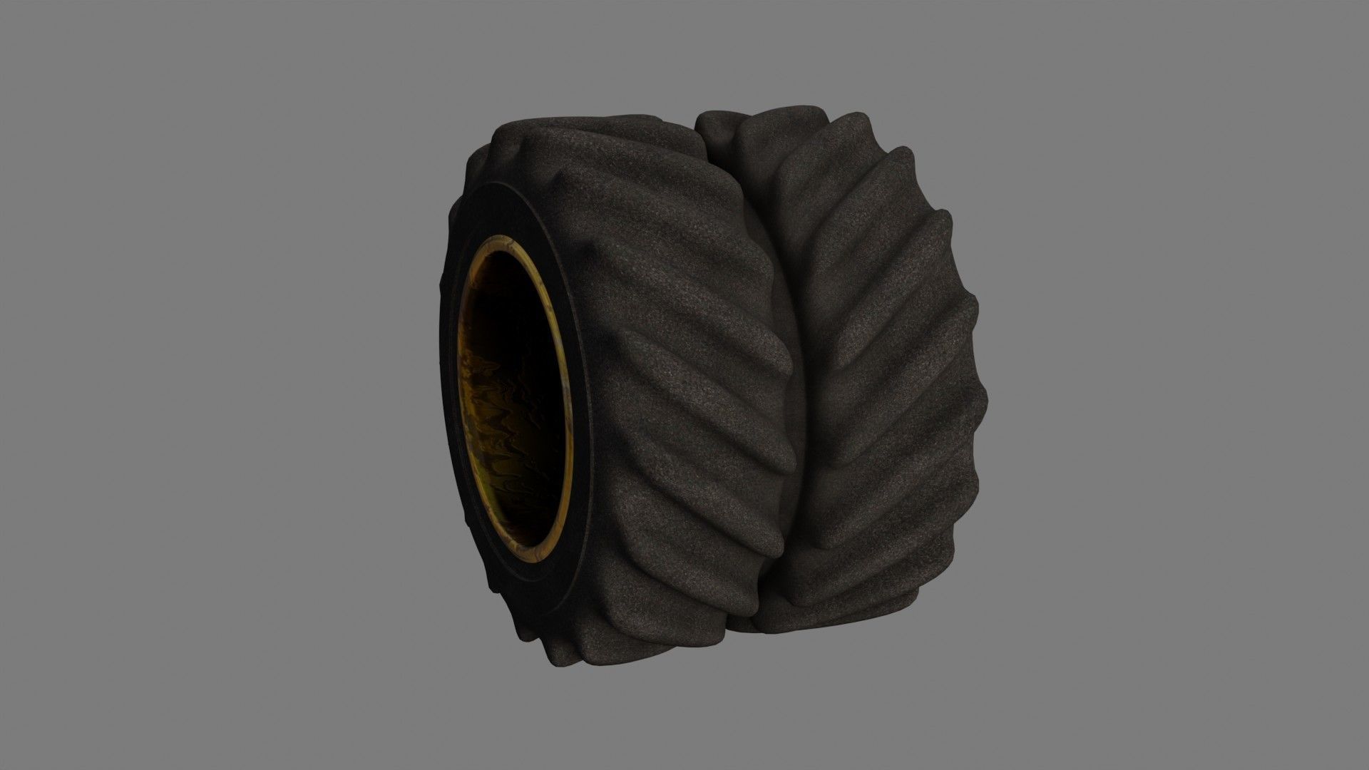 Tractor Tire - Low Poly - Game Ready - PBR Low-poly 3D model_2