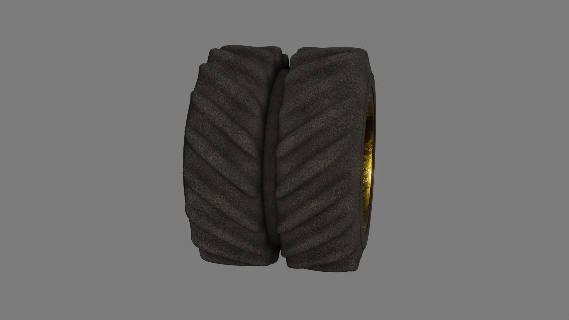 Tractor Tire - Low Poly - Game Ready - PBR Low-poly 3D model_1