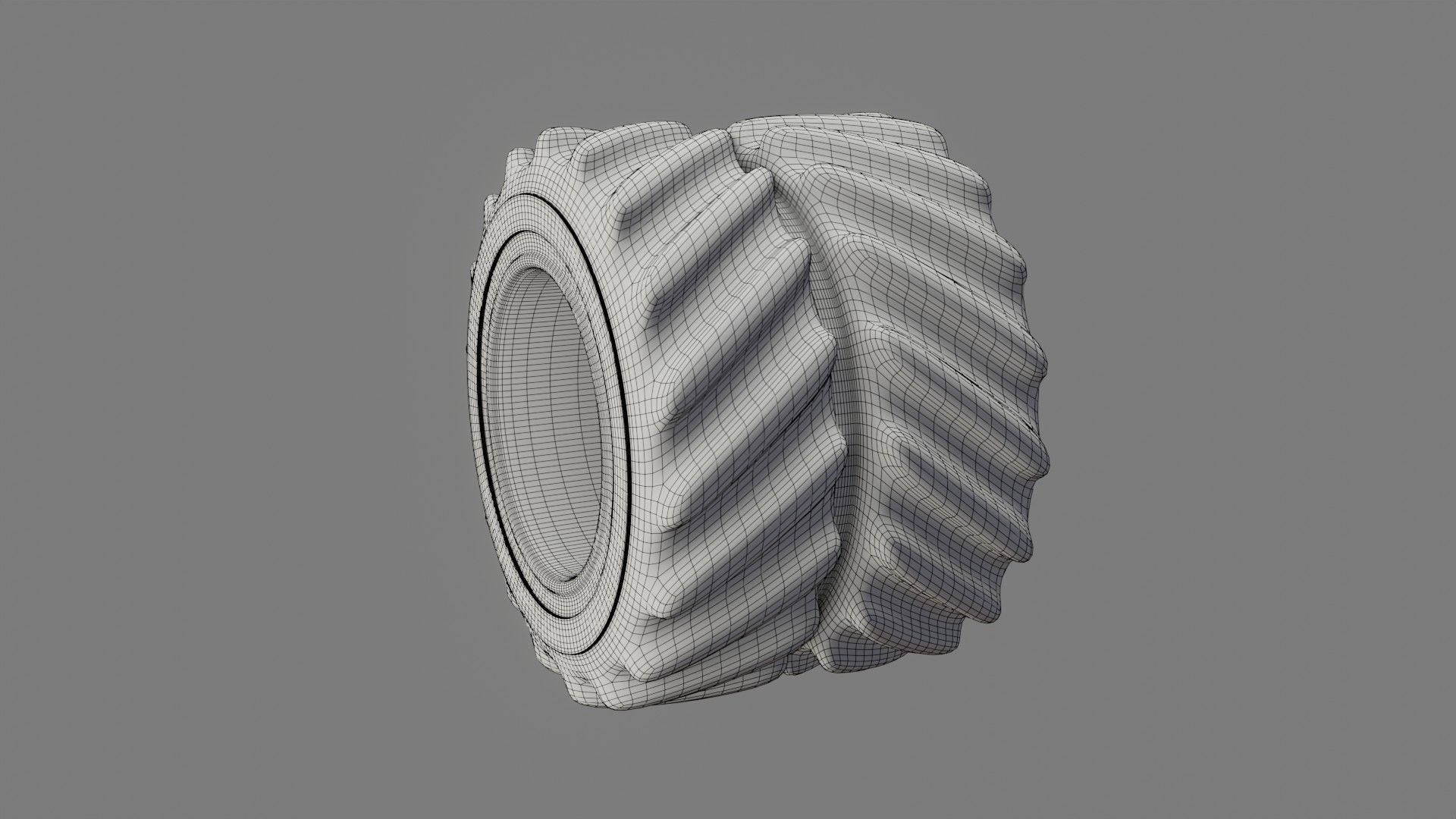 Tractor Tire - Low Poly - Game Ready - PBR Low-poly 3D model_16