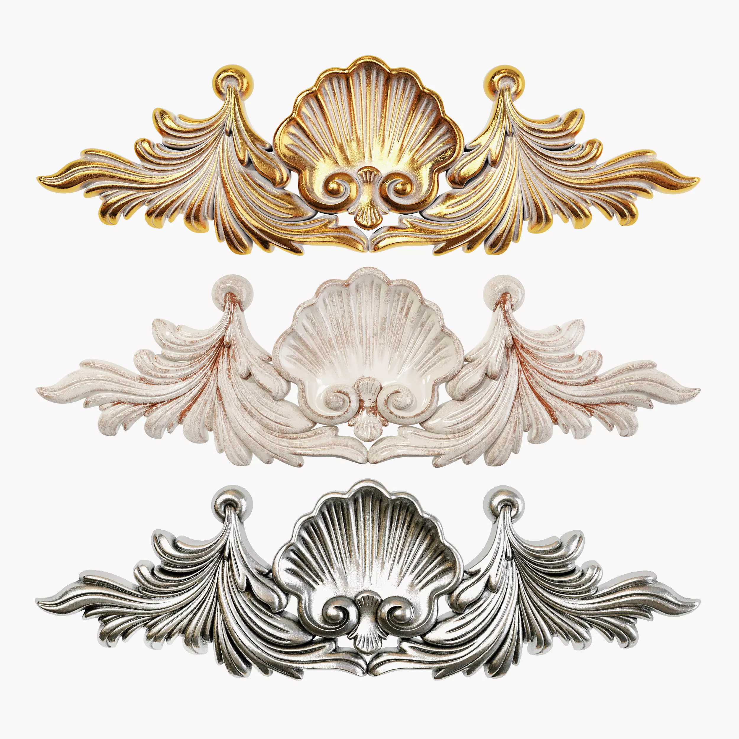 Classic carved 145 3D model_0