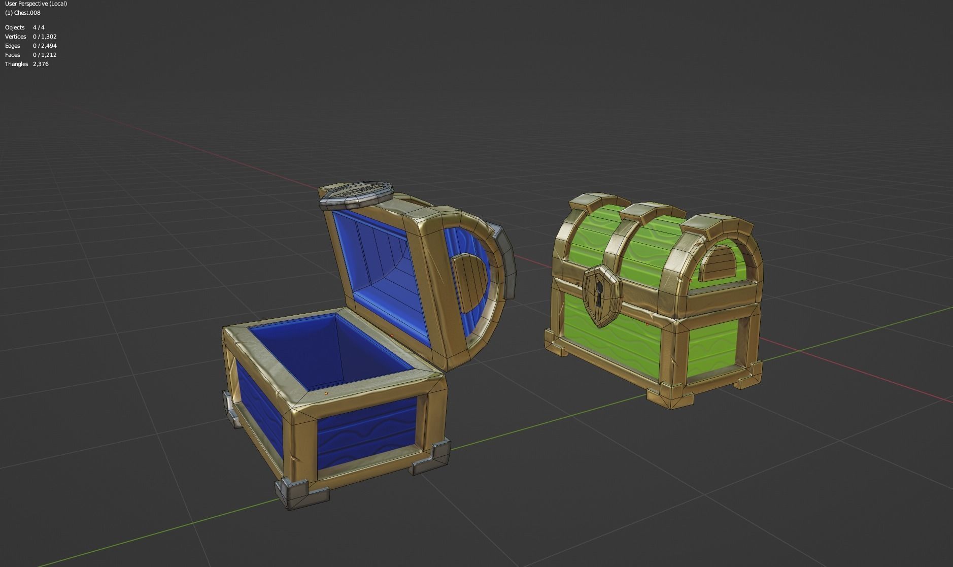 3D model Treasure Chests and Animation VR / AR / low-poly | CGTrader