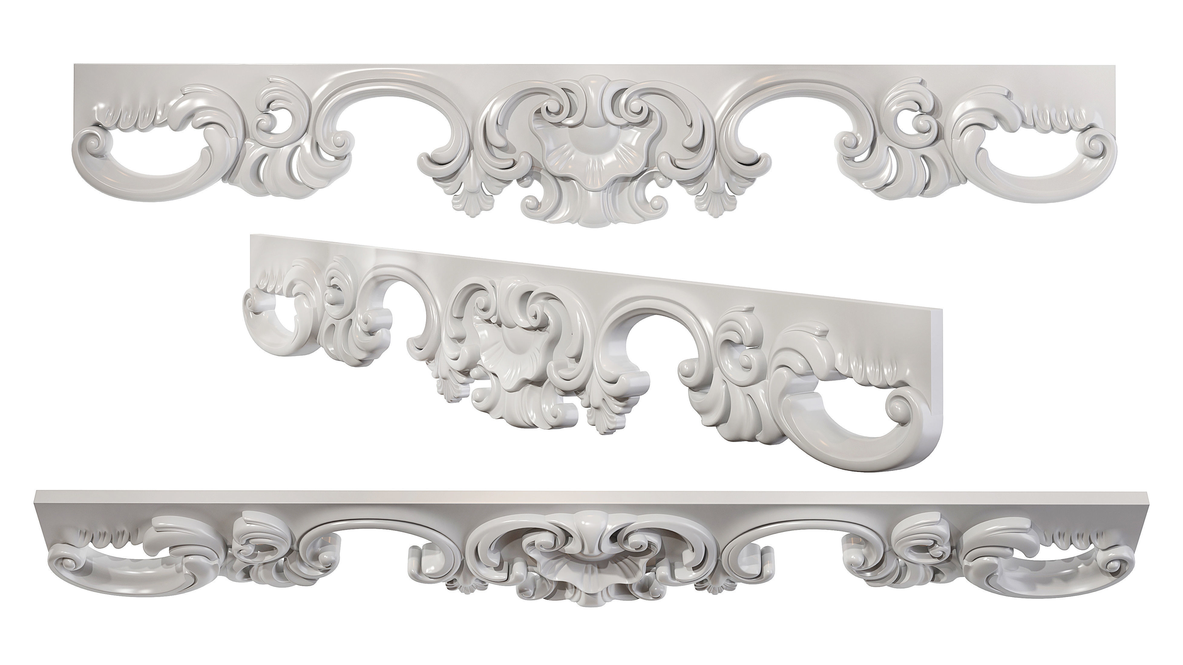 Classic carved 146 3D model_4