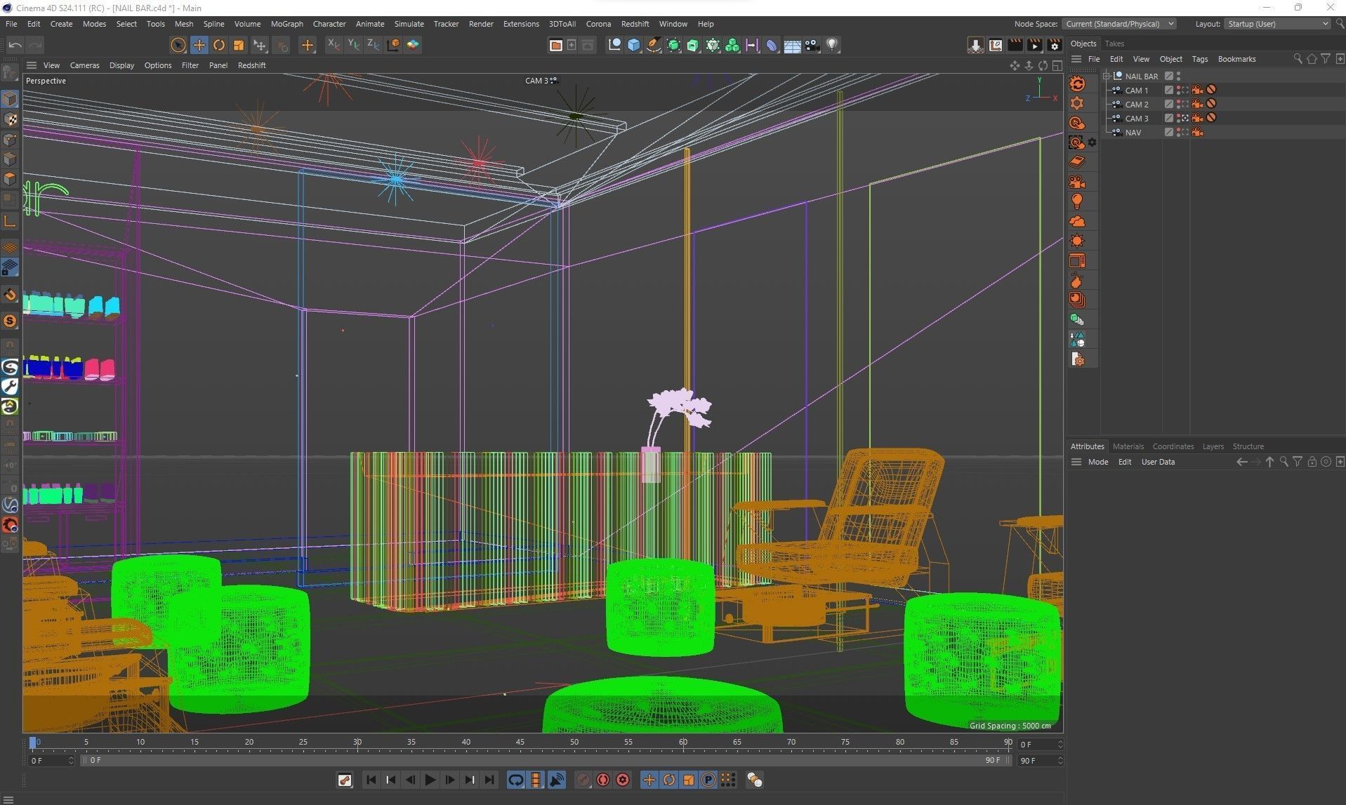 Corona - C4D Scene files - Nail Bar  3D model_9