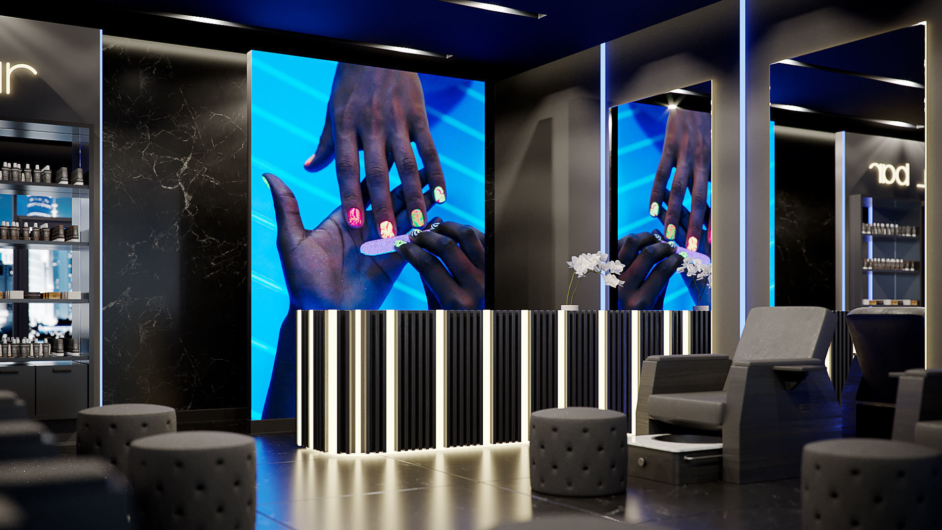 Corona - C4D Scene files - Nail Bar  3D model_3