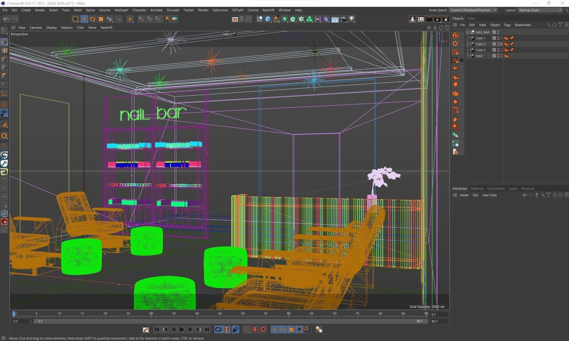 Corona - C4D Scene files - Nail Bar  3D model_8