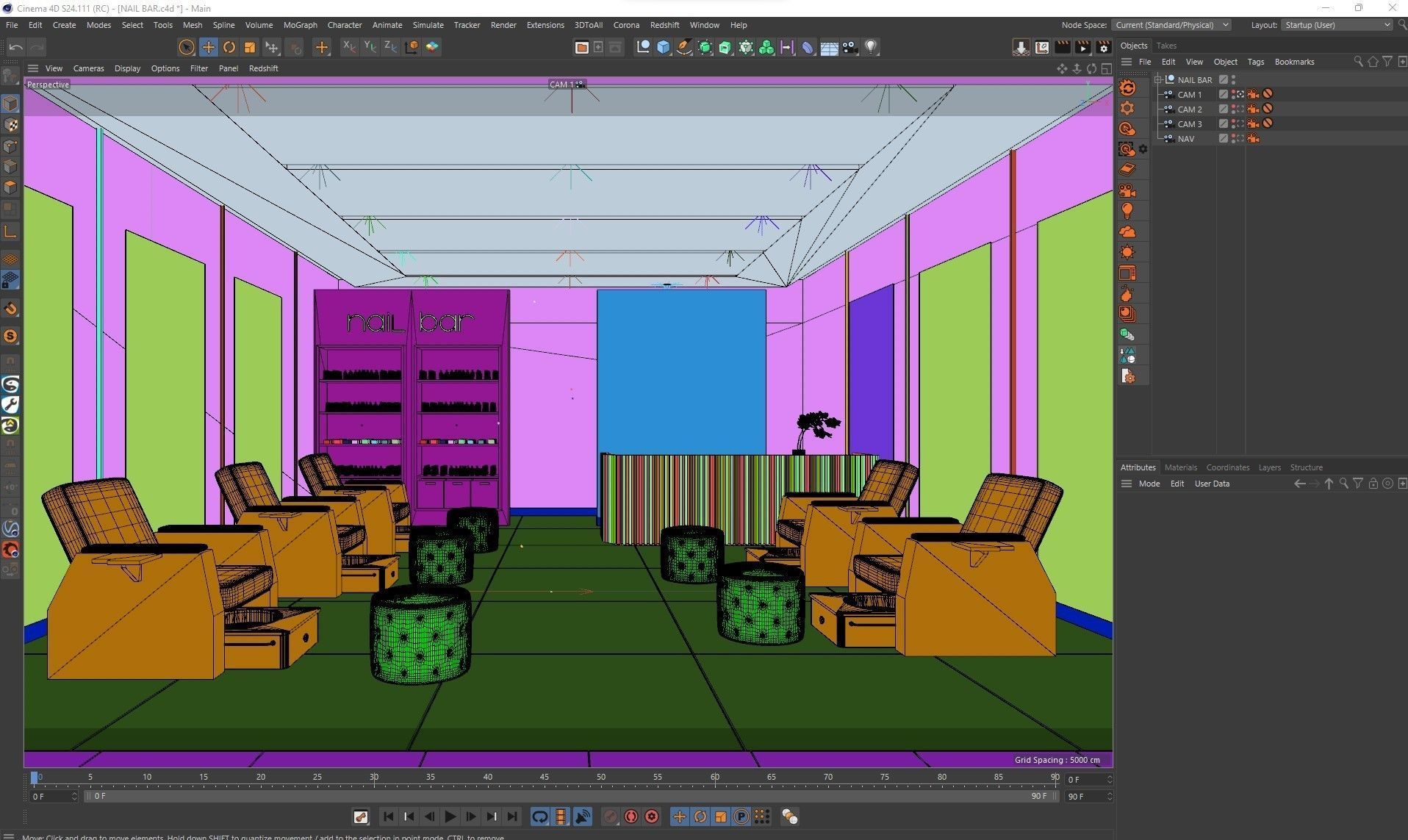 Corona - C4D Scene files - Nail Bar  3D model_4