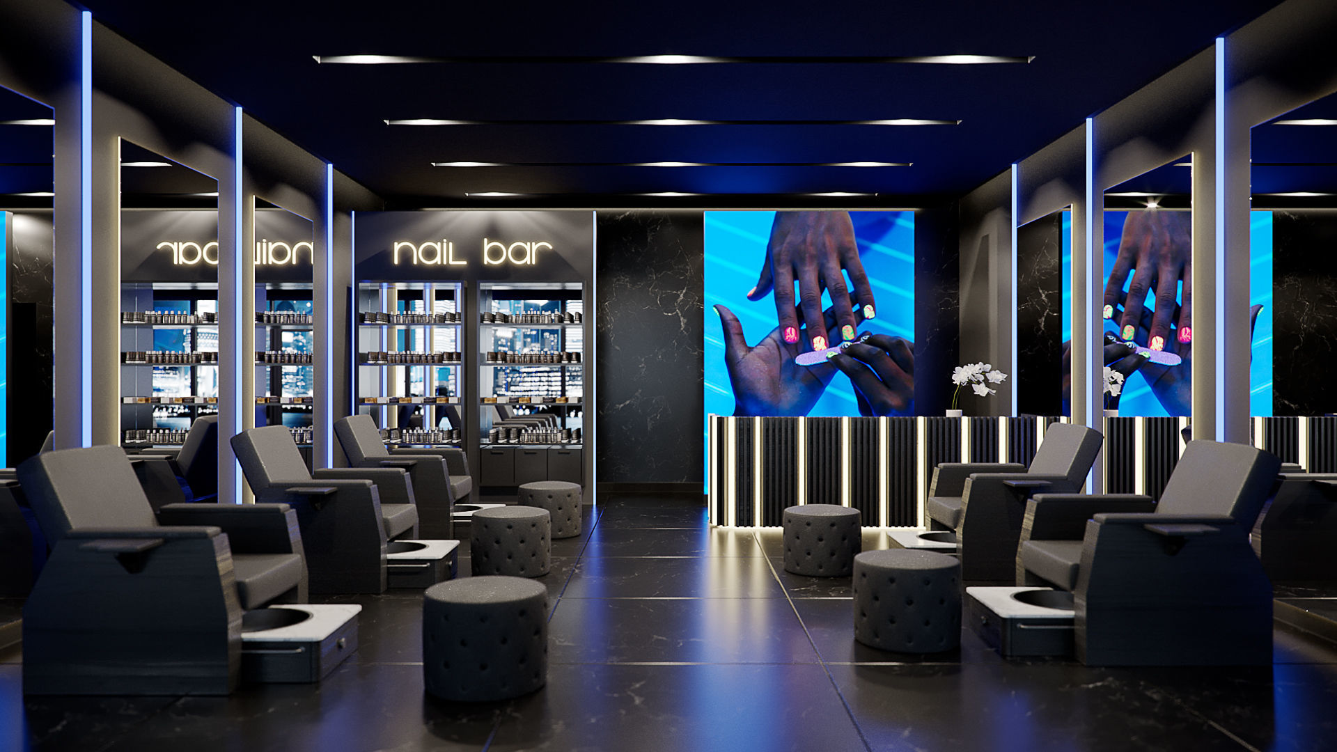 Corona - C4D Scene files - Nail Bar  3D model_1