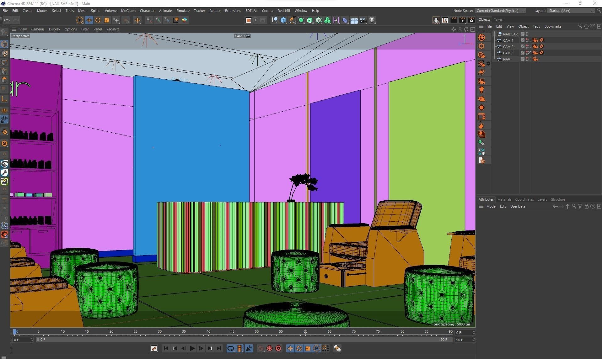 Corona - C4D Scene files - Nail Bar  3D model_6