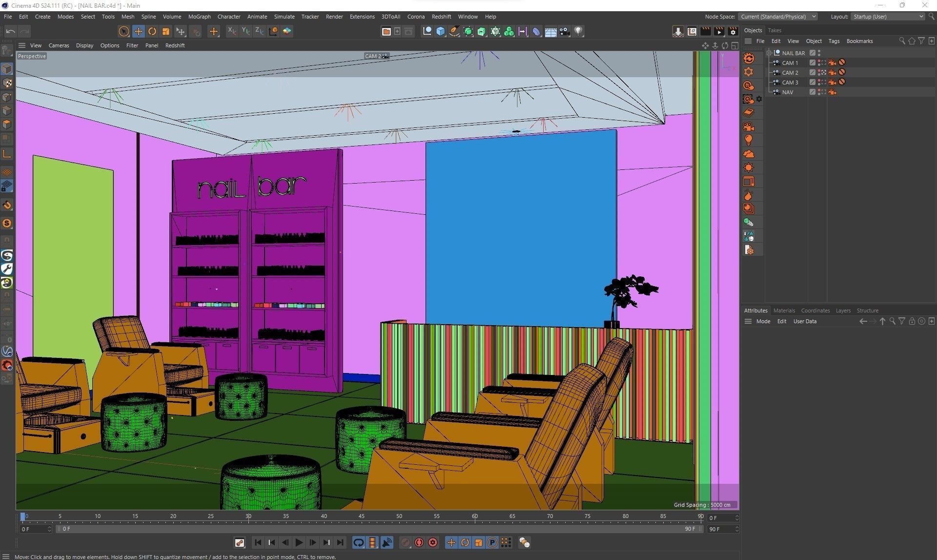 Corona - C4D Scene files - Nail Bar  3D model_5