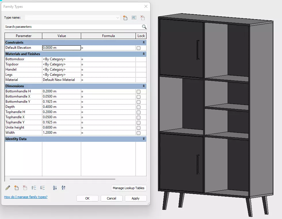 Modern Cabinet 3D model