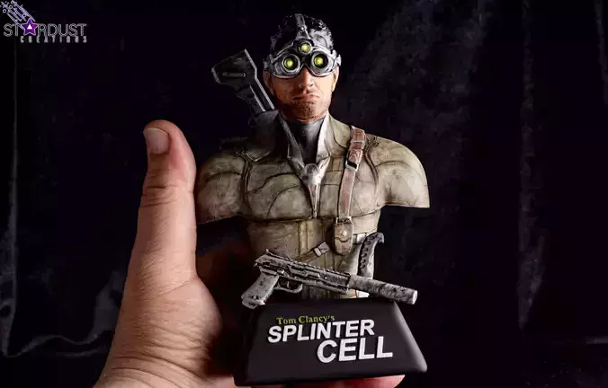 Sam Fisher Splinter Cell ready for print bust 3D model 3D