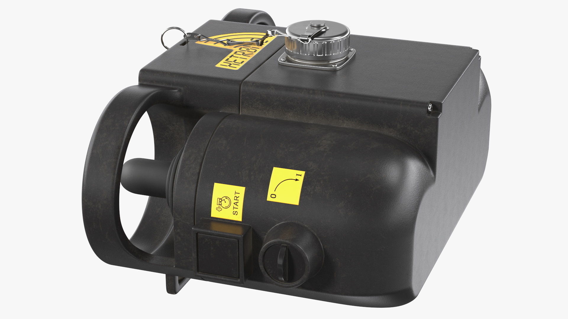 Construction Worker with Trench Roller Bomag BMP8500 Rigged 3D model_31