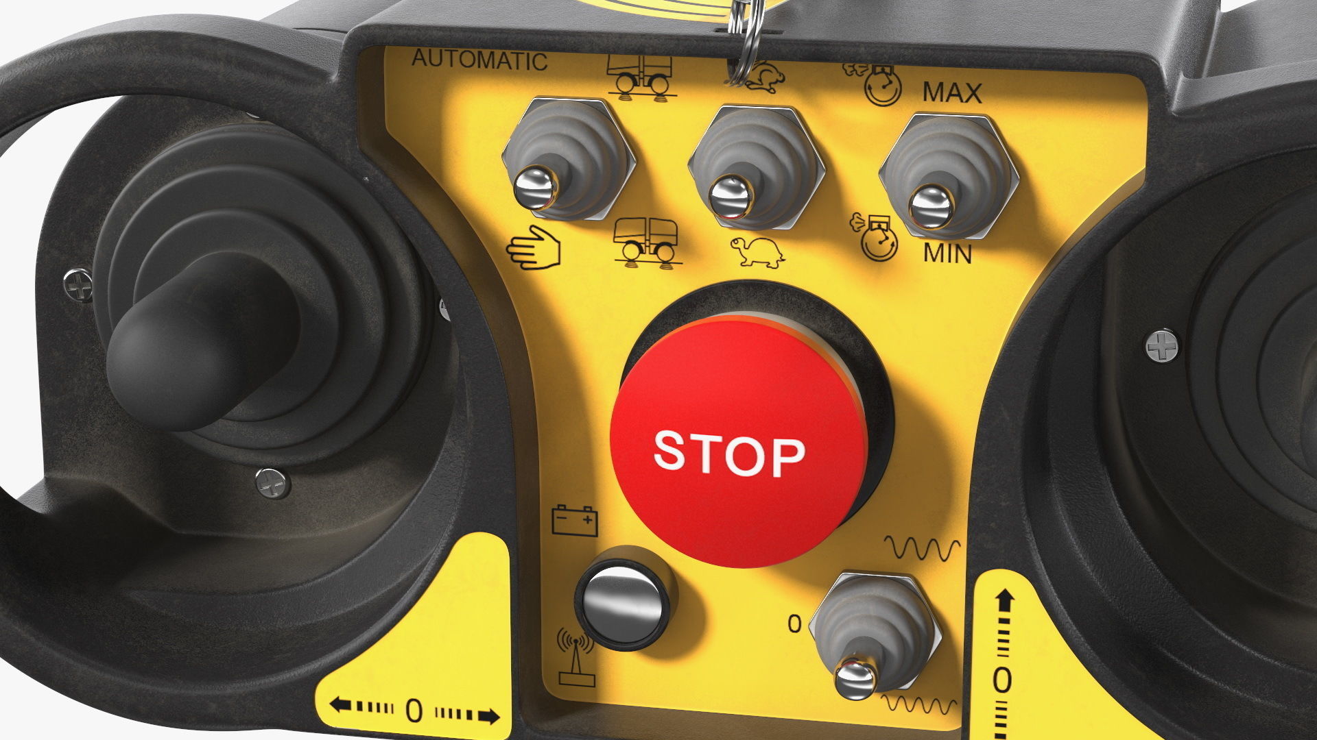 Construction Worker with Trench Roller Bomag BMP8500 Rigged 3D model_28