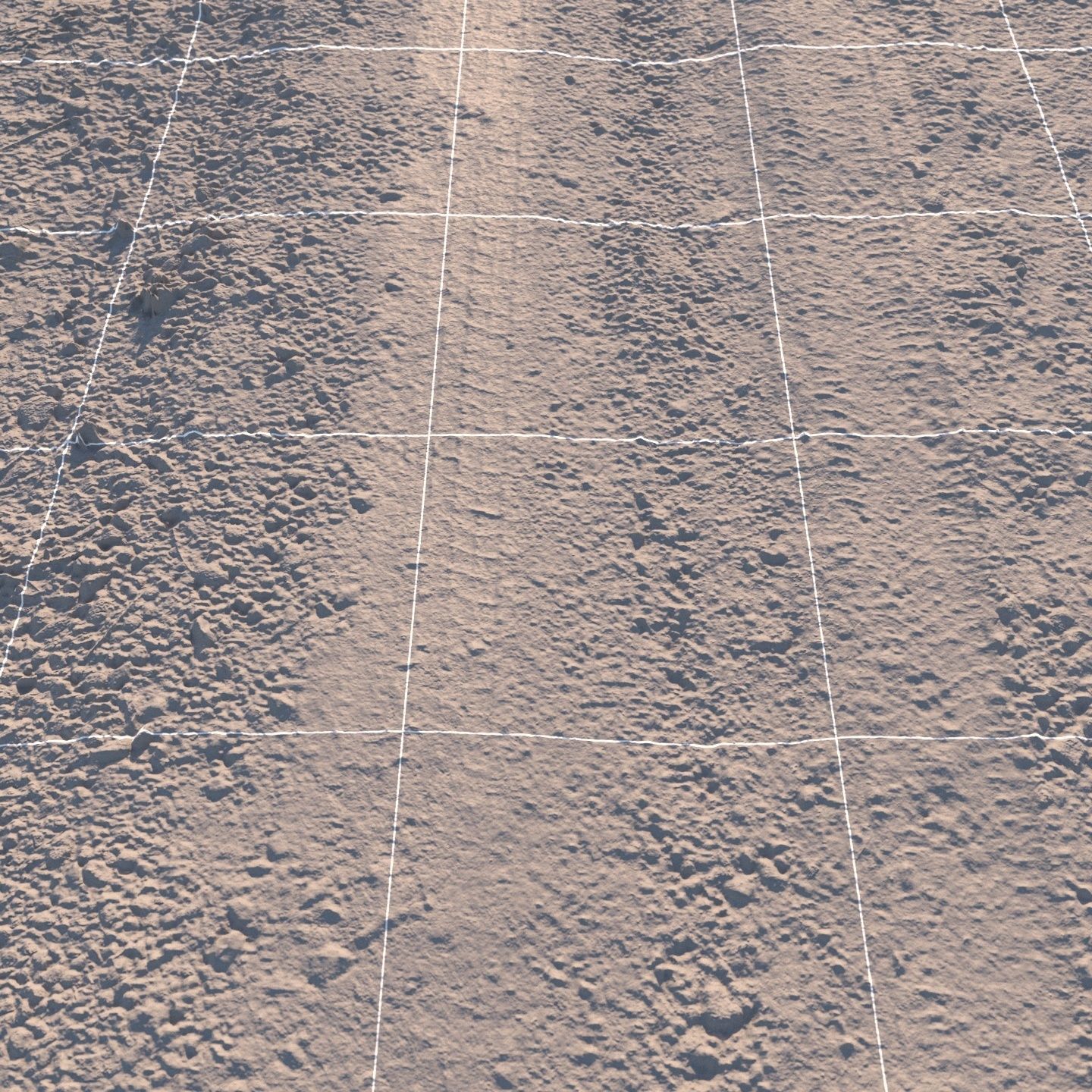 Spring road material 02 3D model_6