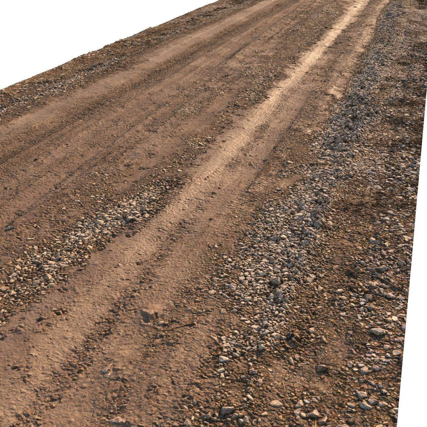 Spring road material 02 3D model_3