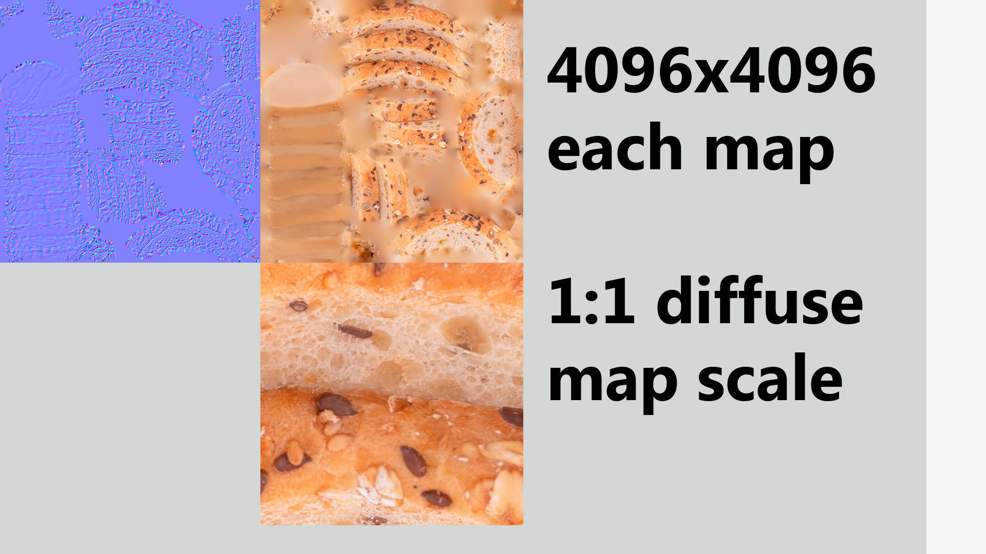 Sliced Baguette or cut French bread with seeds and spices 3D model_7