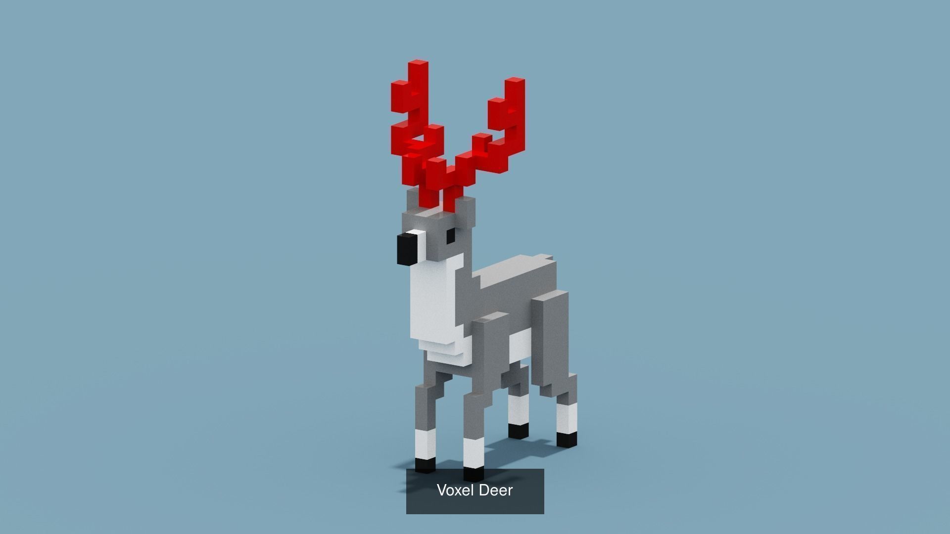 NFT Voxel Animal Characters Low-poly 3D model 3D Model Collection_11