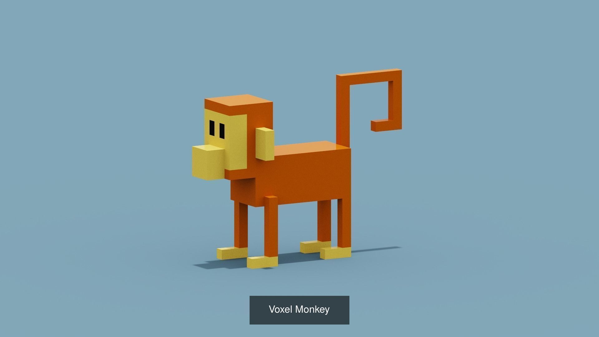 NFT Voxel Animal Characters Low-poly 3D model 3D Model Collection_12