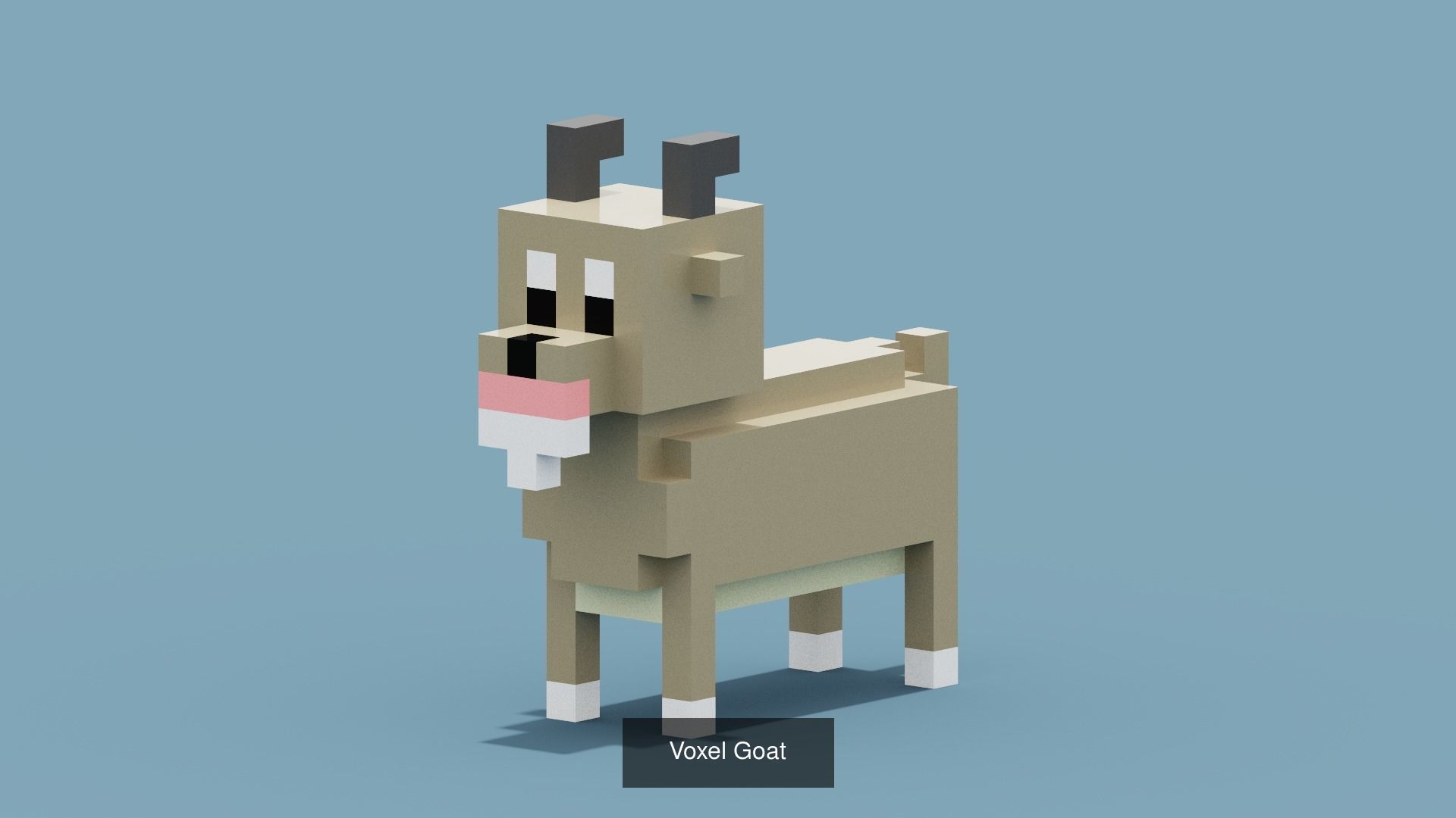 NFT Voxel Animal Characters Low-poly 3D model 3D Model Collection_23