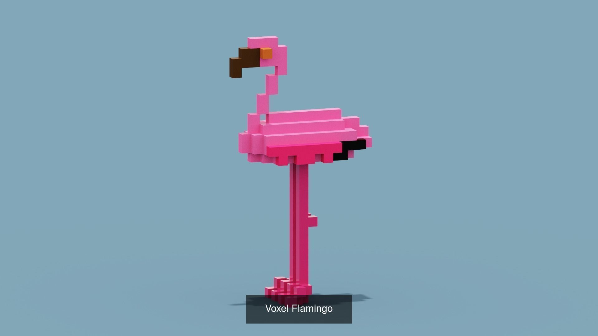 NFT Voxel Animal Characters Low-poly 3D model 3D Model Collection_9