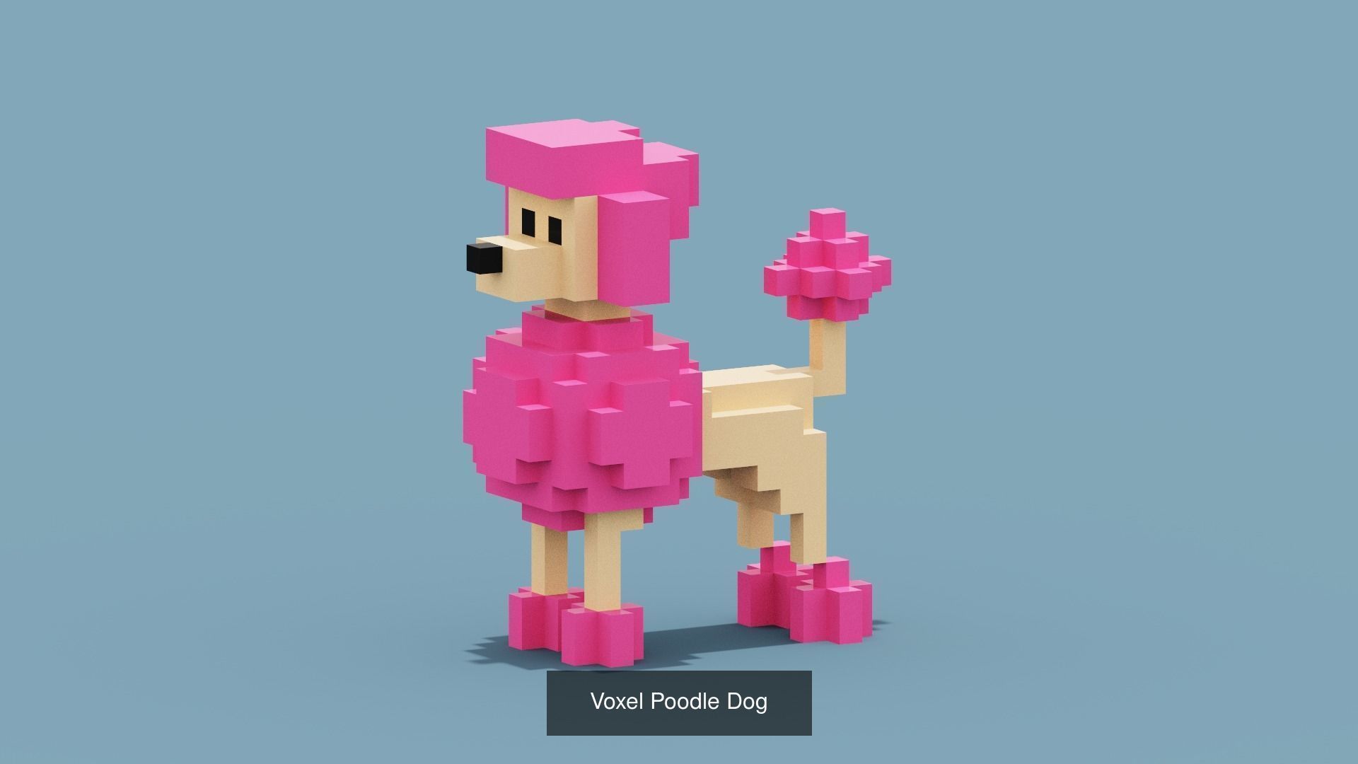 NFT Voxel Animal Characters Low-poly 3D model 3D Model Collection_22