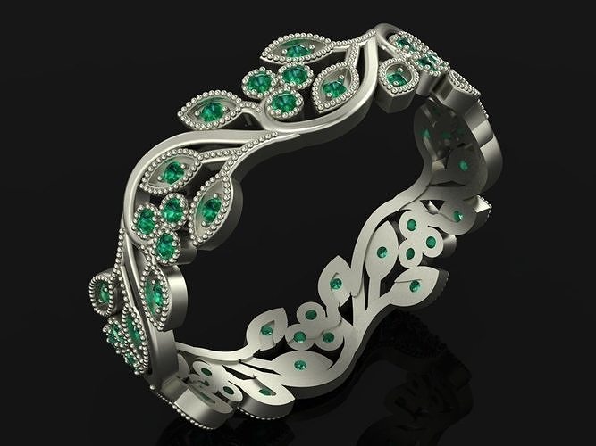 Ring flower type 3D print model