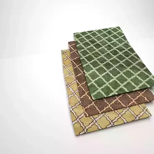 carpet three rugs 3D print model
