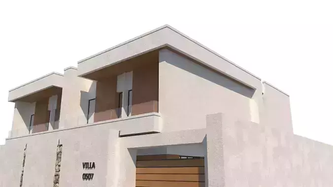 Modern villa exterior 01