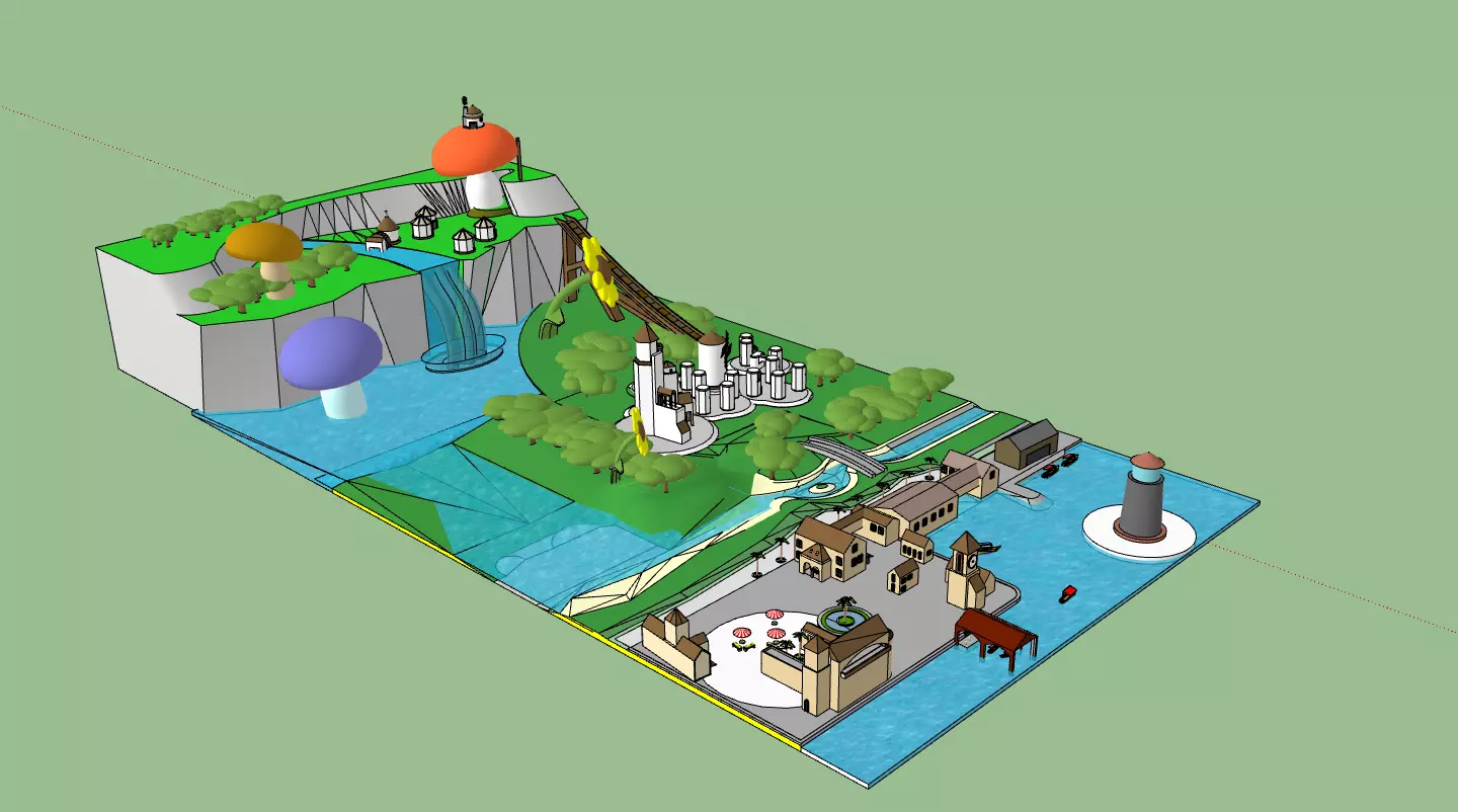 amusement park01 3D model_0