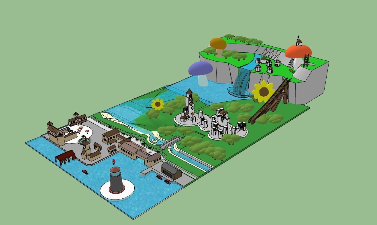 amusement park01 3D model_1