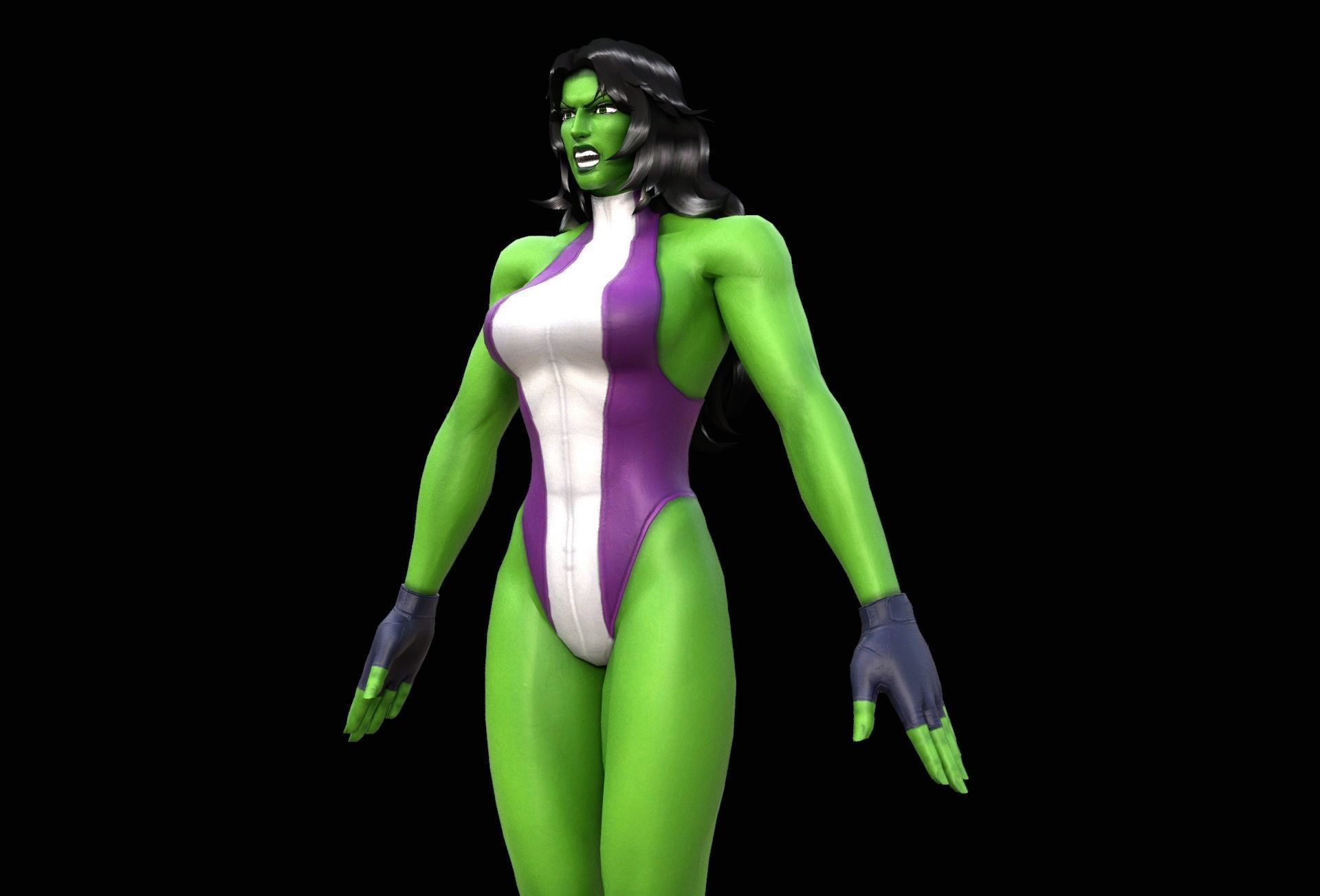 She Hulk 3D model_2