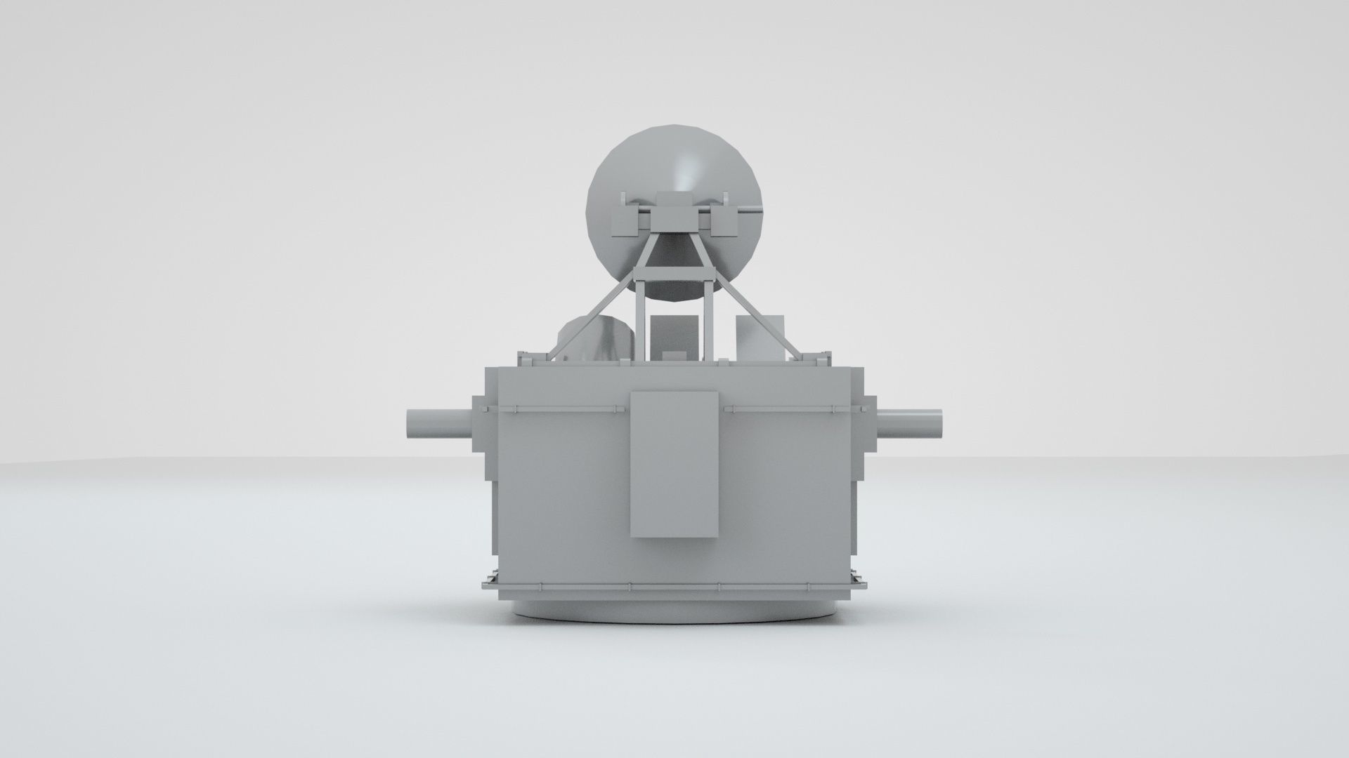 Naval Mk37 Fire Control Director System Mk9 Mod1 Mk25 Antenna 3D model_4