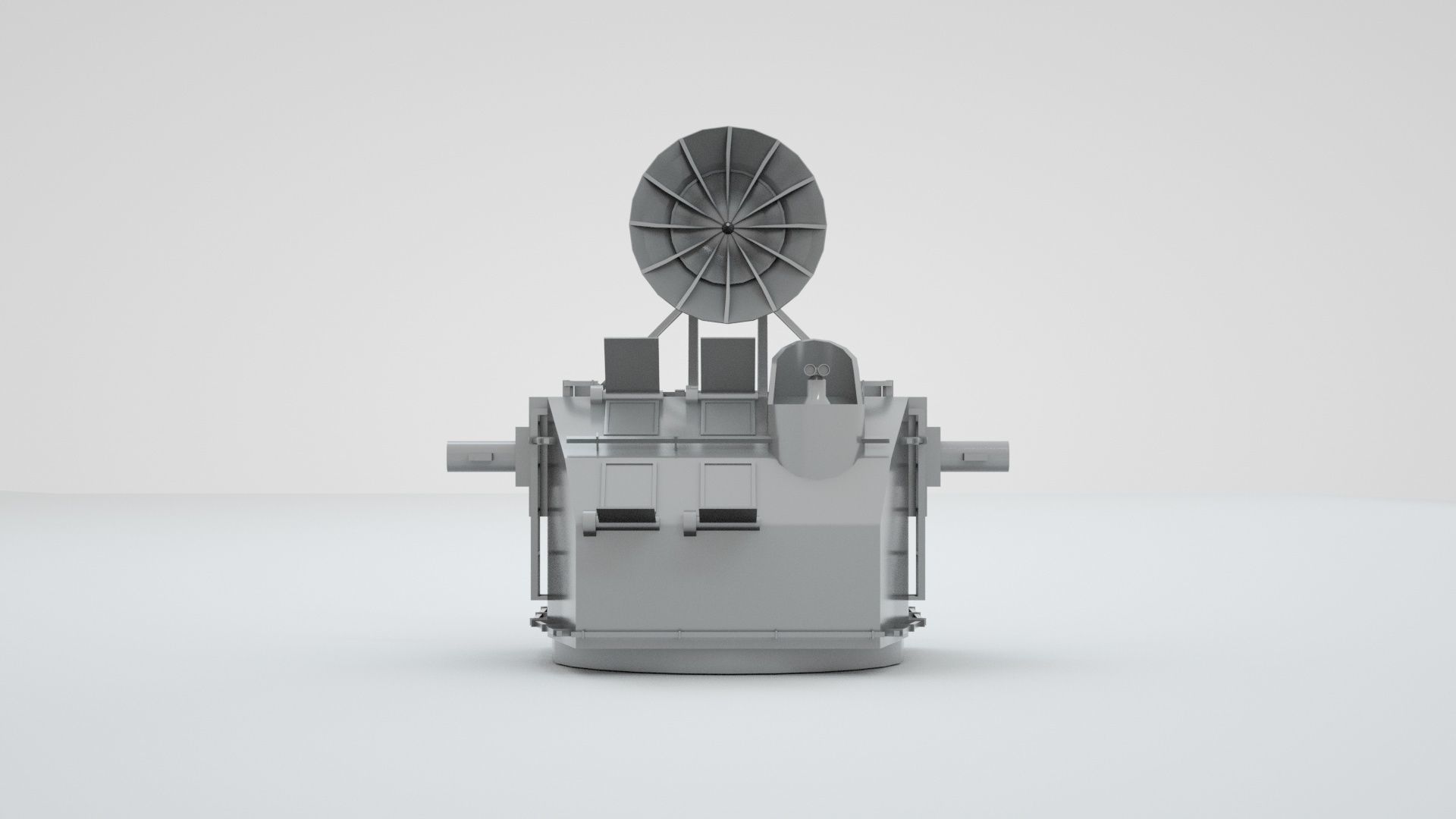 Naval Mk37 Fire Control Director System Mk9 Mod1 Mk25 Antenna 3D model_2