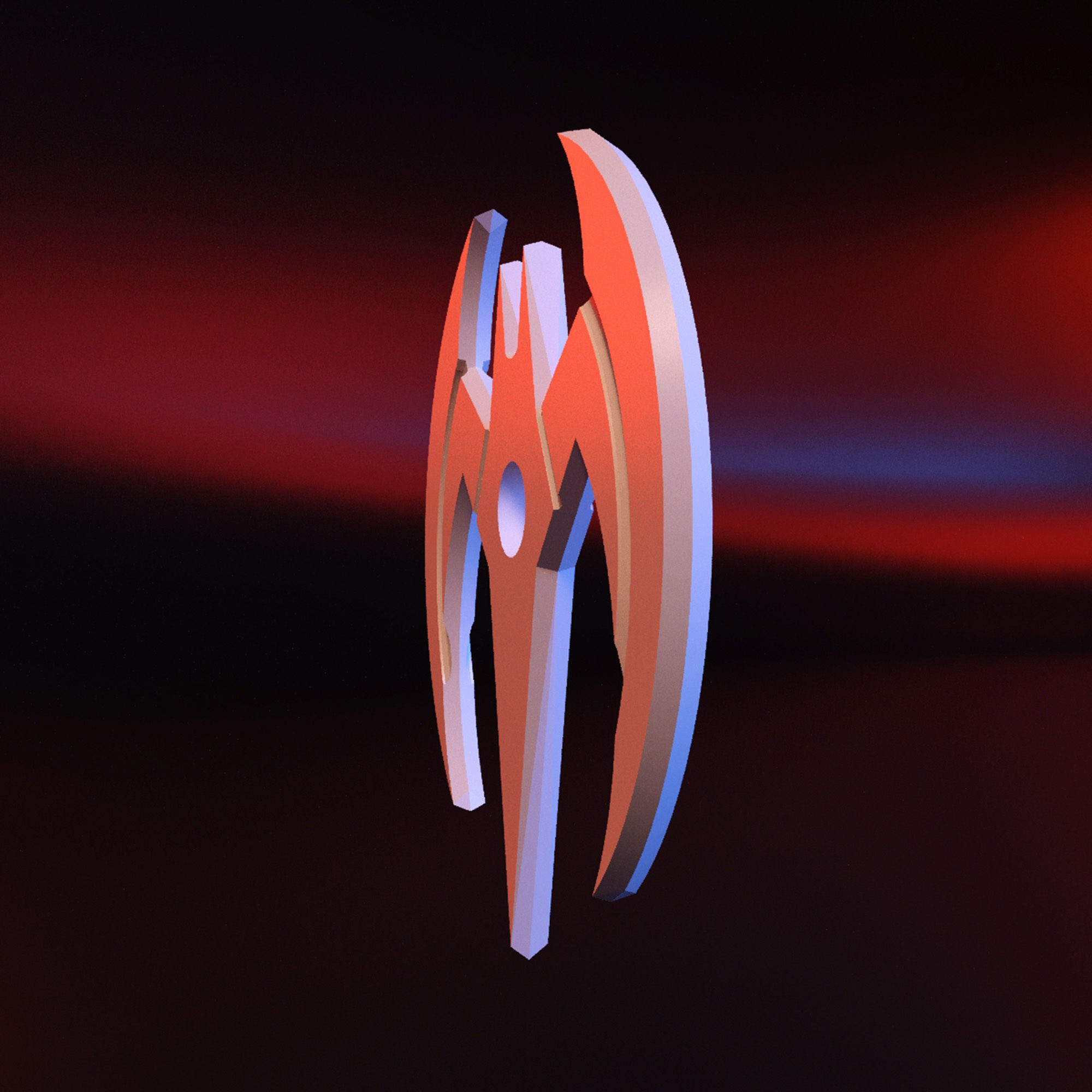 Batman Beyond Batarang stl 3D print model_2