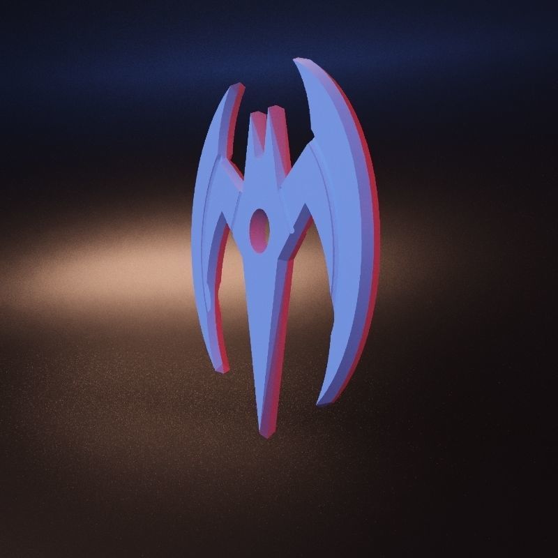 Batman Beyond Batarang stl 3D print model_9