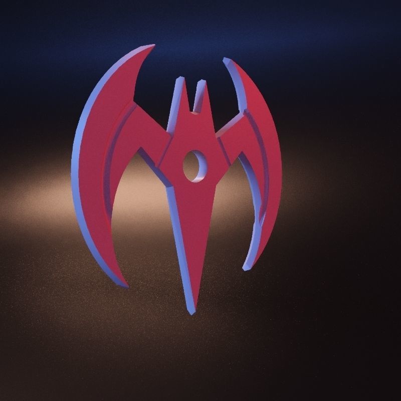Batman Beyond Batarang stl 3D print model_6