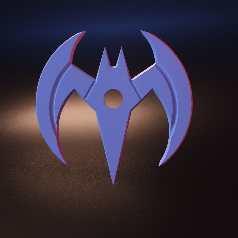 Batman Beyond Batarang stl 3D print model_5