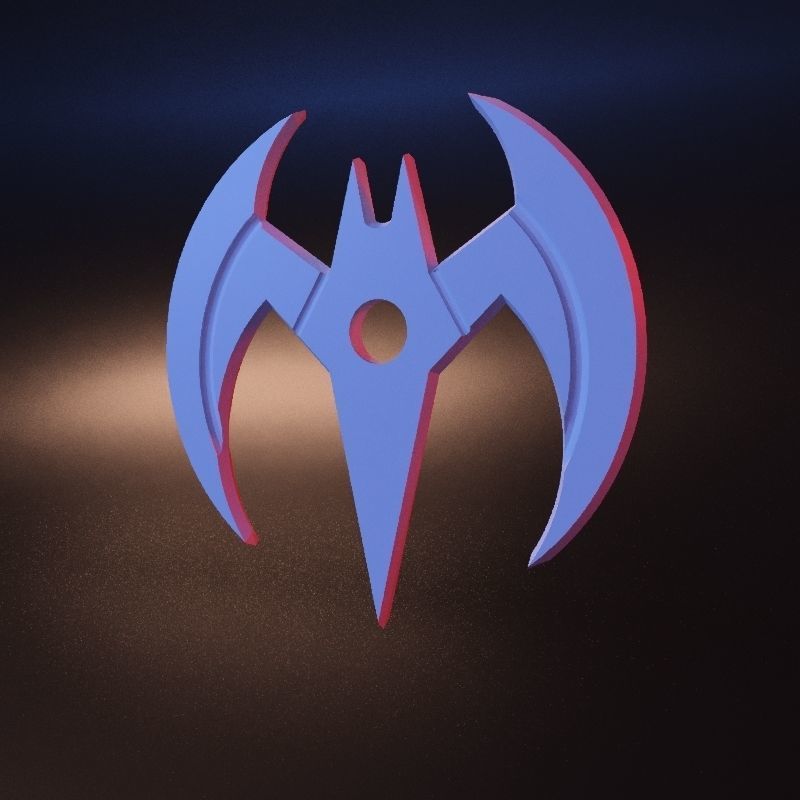 Batman Beyond Batarang stl 3D print model_10