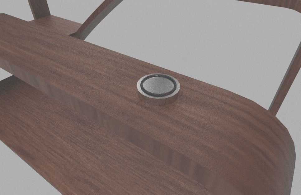 Low poly Center Table Low-poly 3D model_5