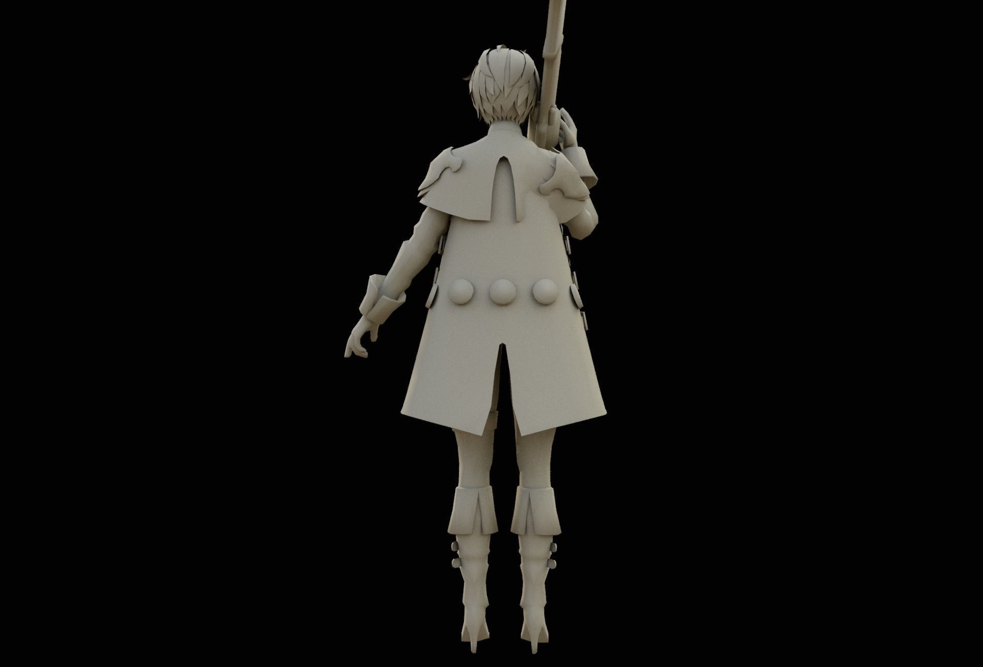 Esta Caska v1 Low-poly 3D model_5