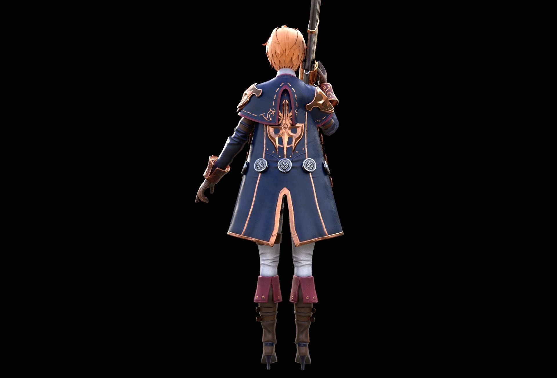 Esta Caska v1 Low-poly 3D model_2