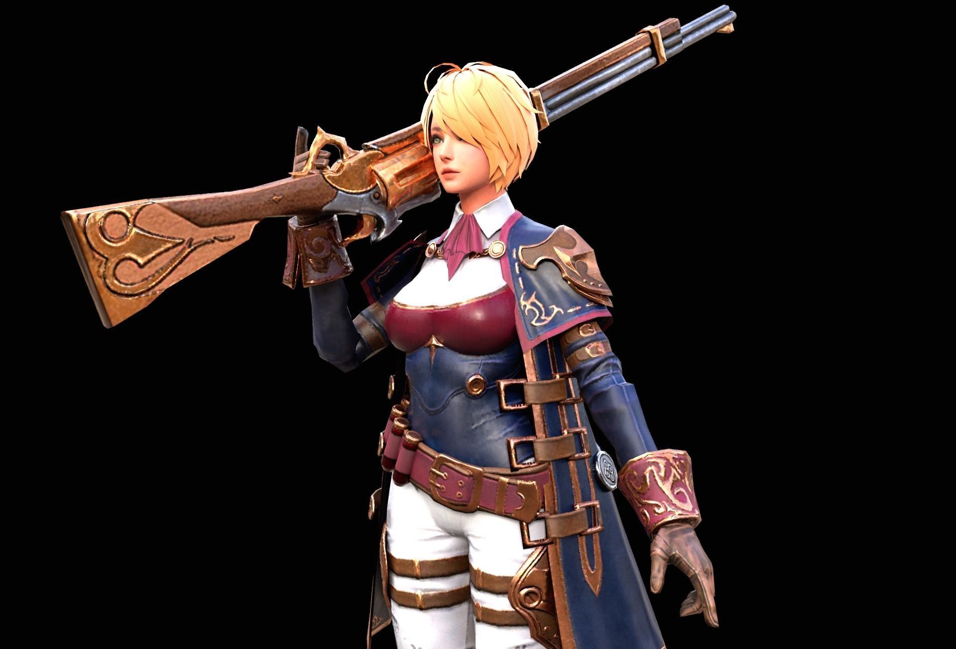 Esta Caska v1 Low-poly 3D model_3