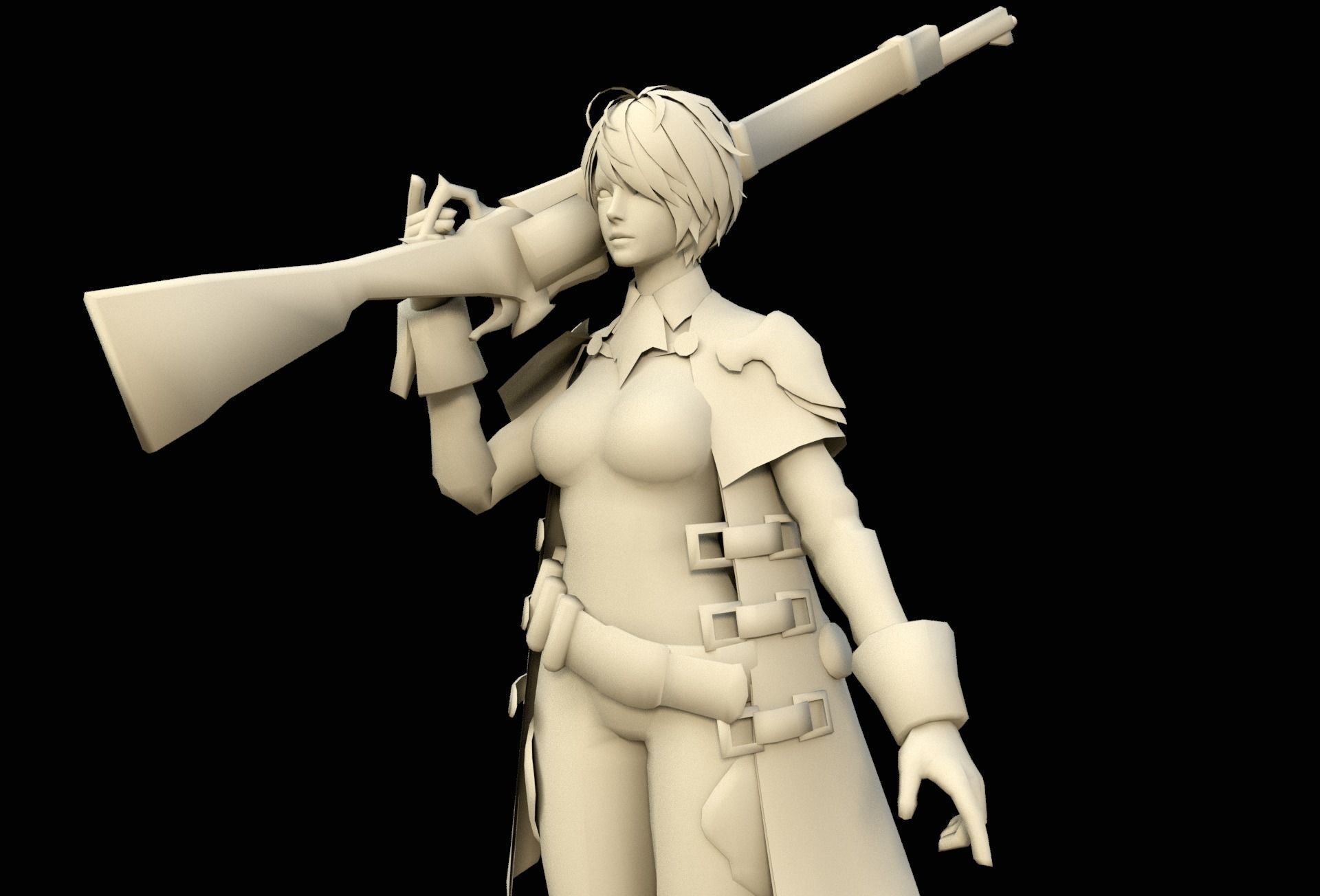 Esta Caska v1 Low-poly 3D model_4