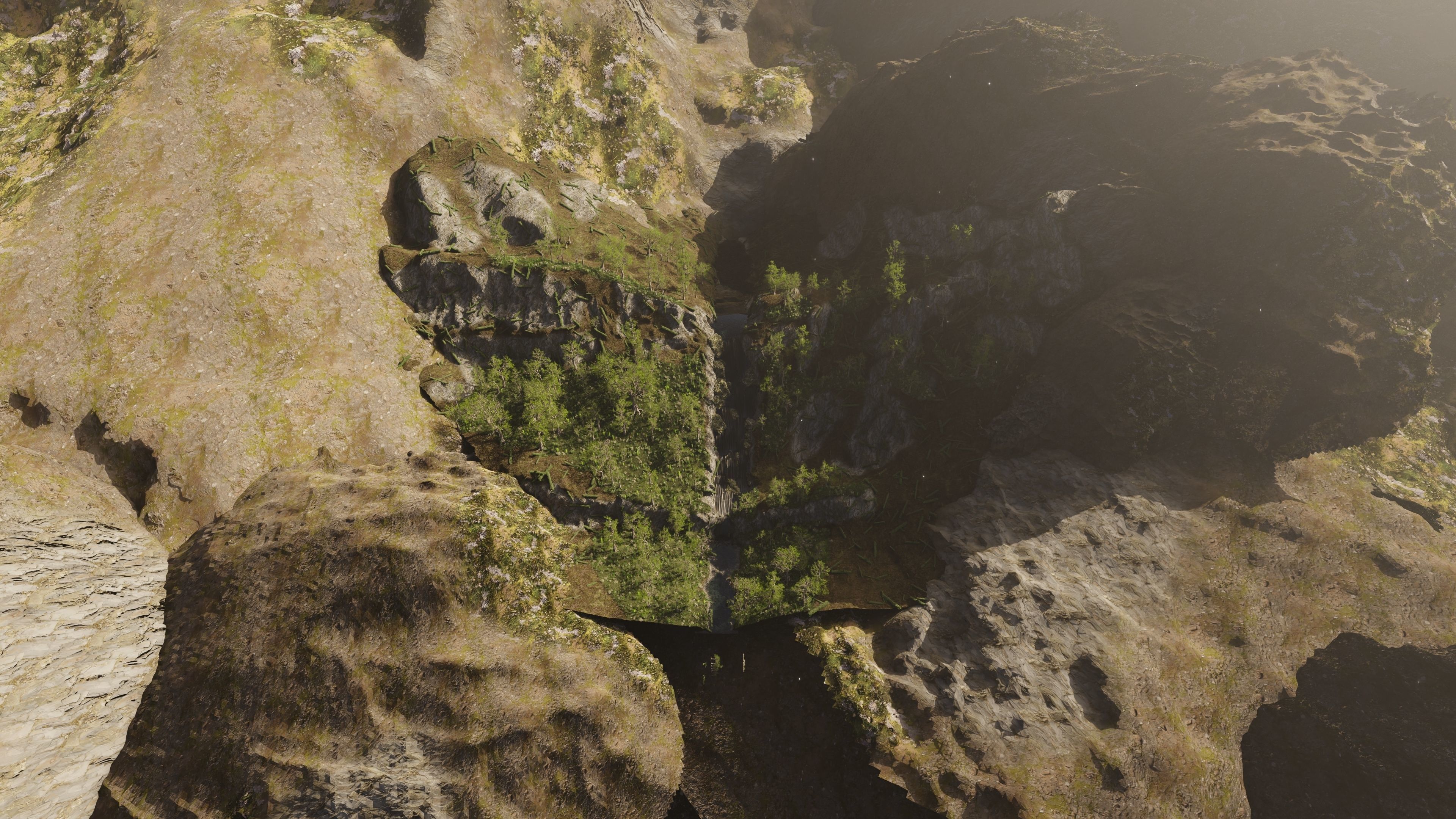 Small Waterfall Scene 3D model_10