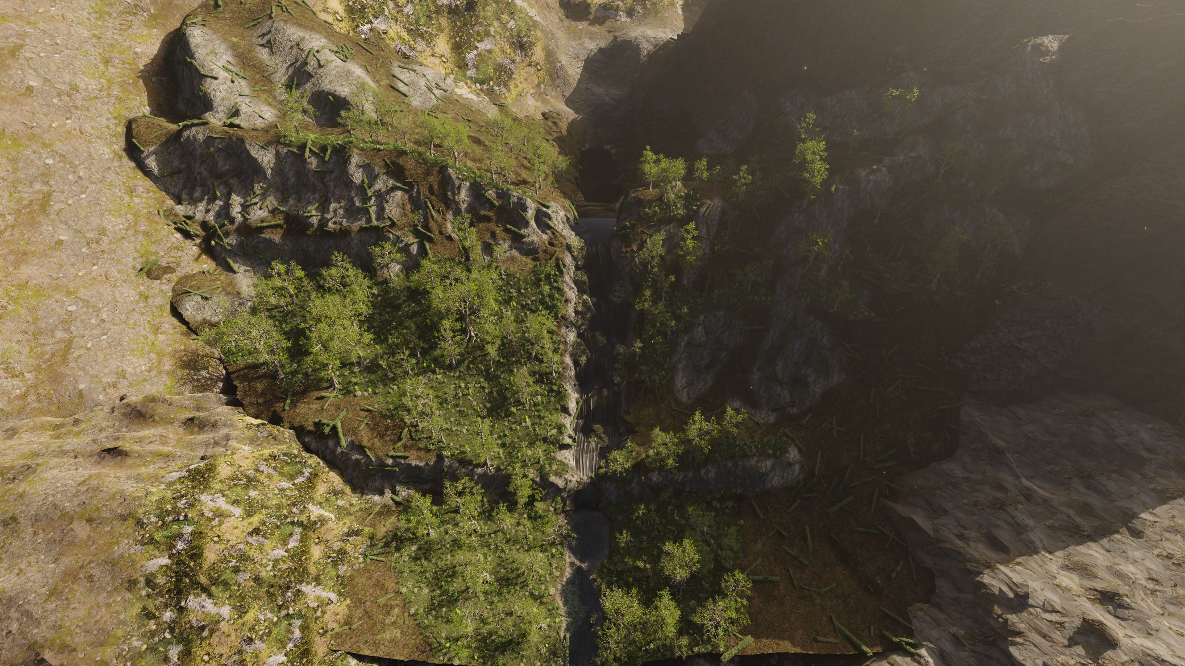 Small Waterfall Scene 3D model_9