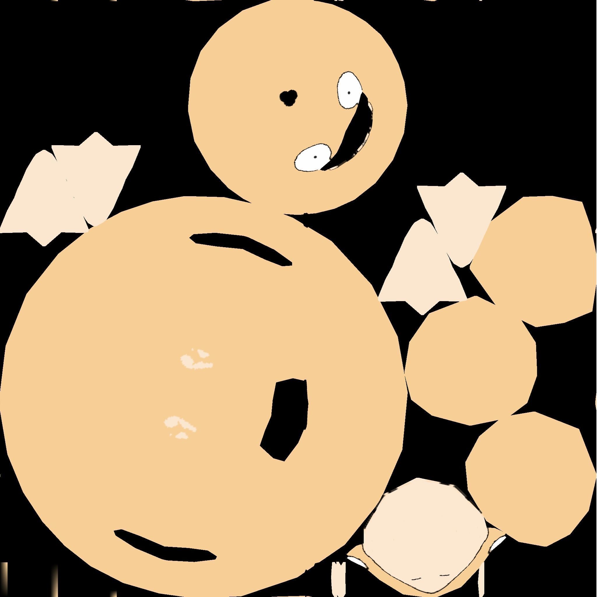 Psyduck cartoon duck Low-poly 3D model_11