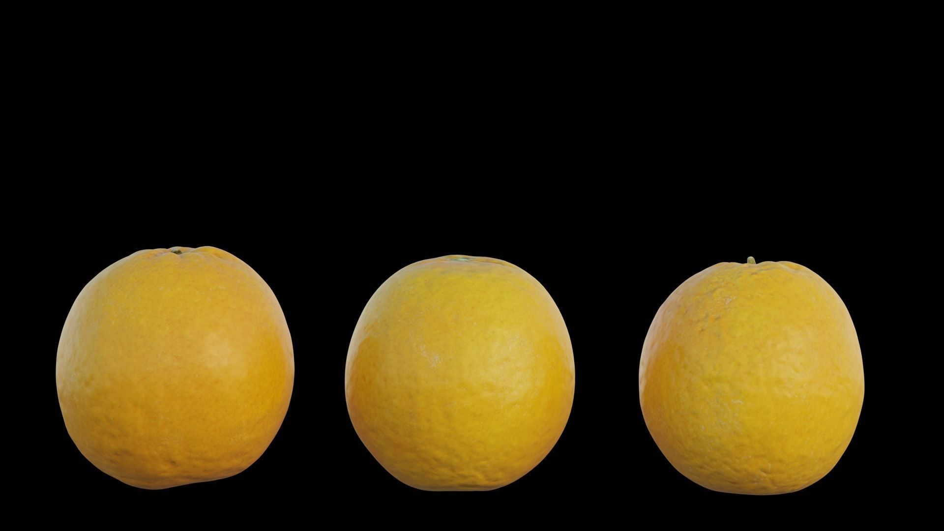 oranges orange 3D model_4