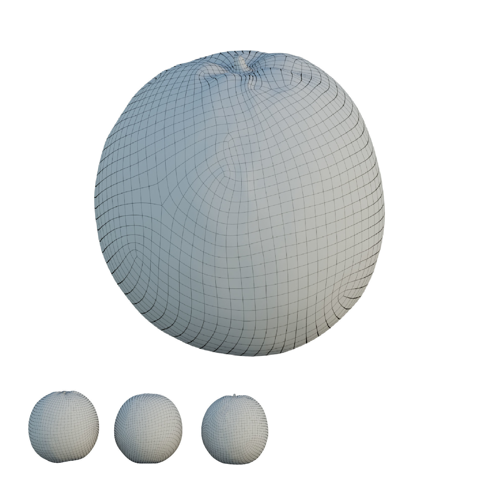 oranges orange 3D model_3